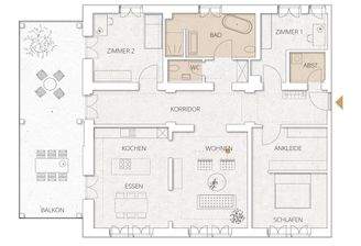 W08 Wohnungsgrundriss