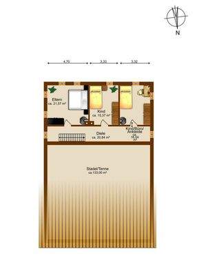 Grundriss Obergeschoss