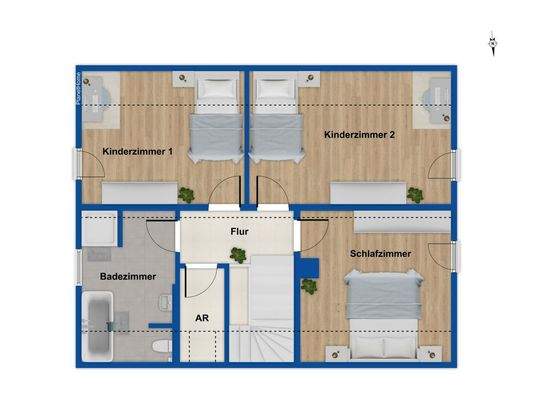 Grundriss Obergeschoss