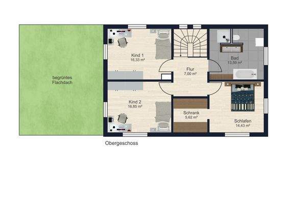 Grundriss Obergeschoss