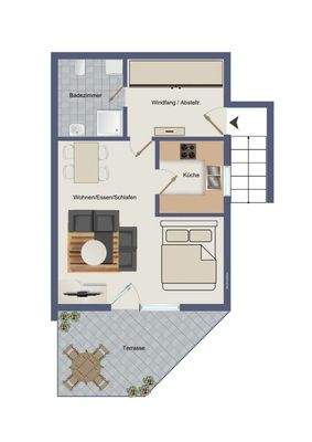 Kellergeschoss (kein Maßstab)