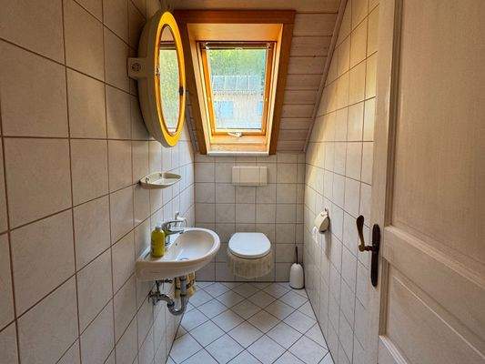 Gäste-WC im Dachgeschoss