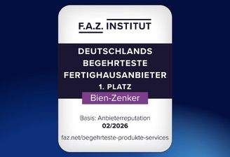 Bien-Zenker Auszeichnung - F.A.Z. Deutschlands begehrste Fertighausanbieter