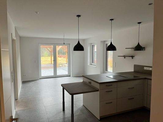 Küche mit Einbauküche