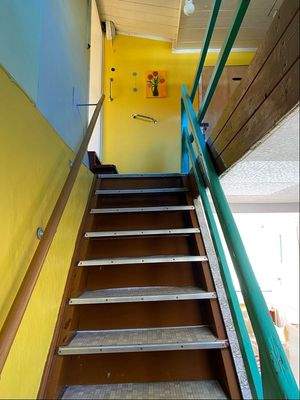 Treppe zum Obergeschoss