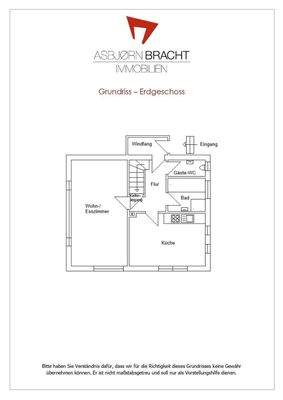 Grundriss Erdgeschoss ohne Gewähr - nicht maßstabs