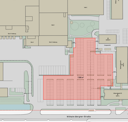 Lageplan Entwicklungsgrundstück