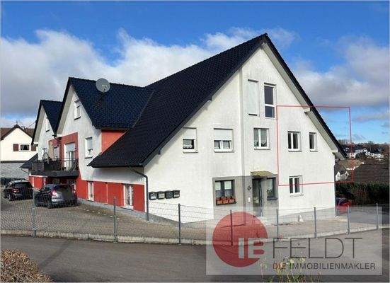 Ansicht der Wohnung und dem Eingang