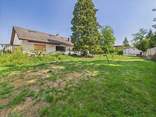 Hausansicht Garten