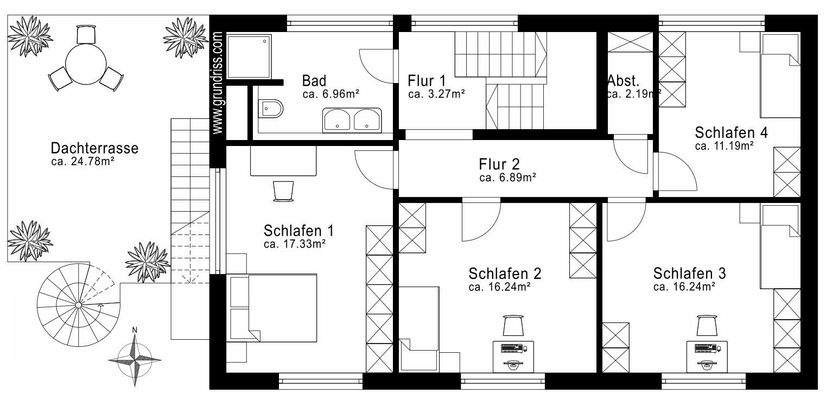 Grundriss Obergeschoss