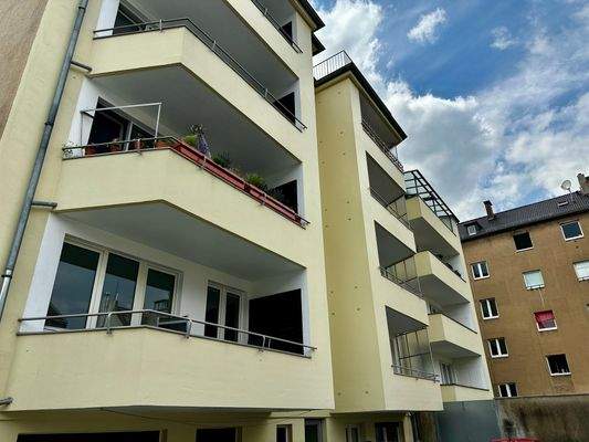 Hinteransicht Balkone