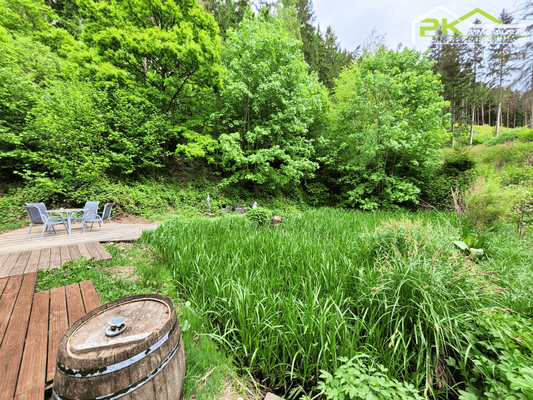 Ansicht Richtung Teich