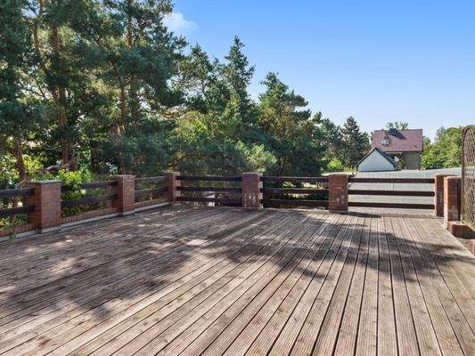 Terrasse vor der Sauna