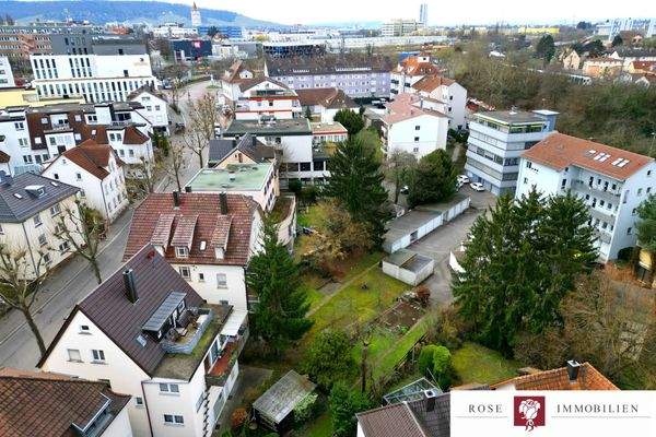 Drohnenansicht Nord Ost und Garagen