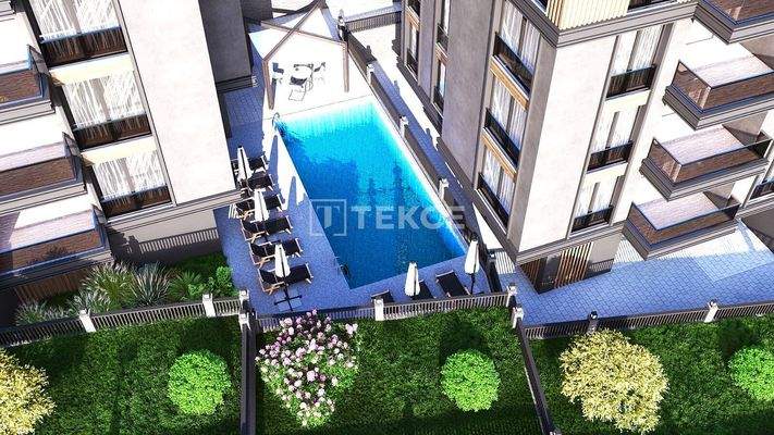 3-Bedroom Flats with Communal Pool in Mudanya Güzelyalı
