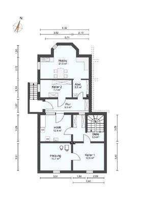 Grundriss Kellergeschoss