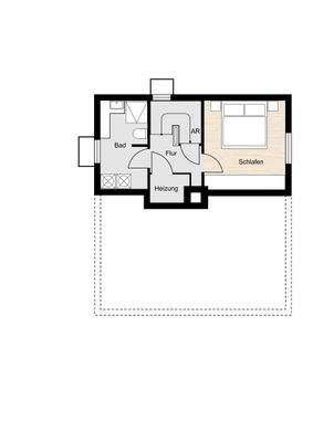 Untergeschoss (Grundriss nicht maßstabsgerecht)
