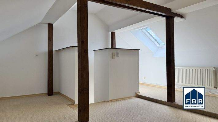 Ausgebautes Dachgeschosszimmer