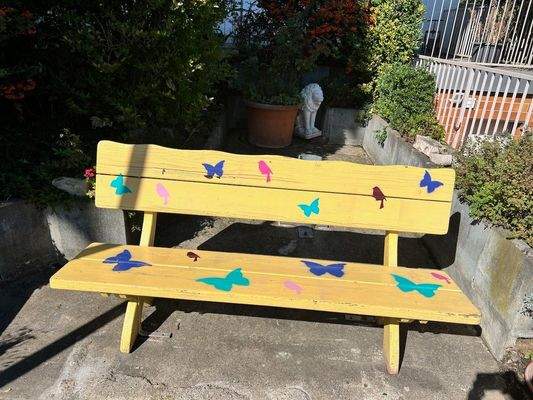 Ruheplatz vorm Hauseingang