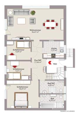 Grundriss EG aufbereitet