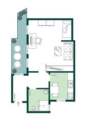 Grundriss Hinterhaus
