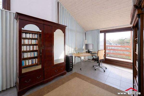 Arbeitszimmer mit Terrasse