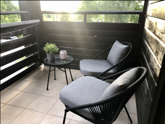 gemütlicher Balkon