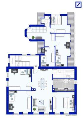 Obergeschoss bzw. Dachgeschoss vom Erweiterung