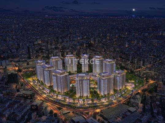 Apartments in a Complex with Pool and Parking in Bağcılar İstanbul