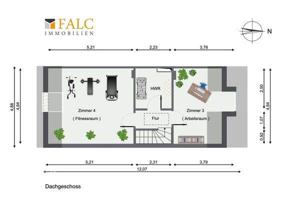 Grundriss Dachgeschoss