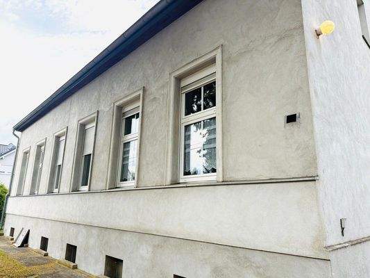 seitliche Hausansicht