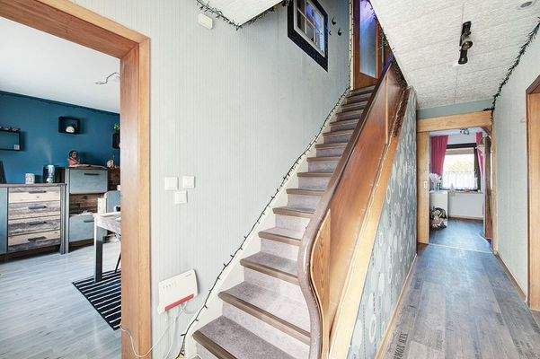 Treppenaufgang ins Dachgeschoss