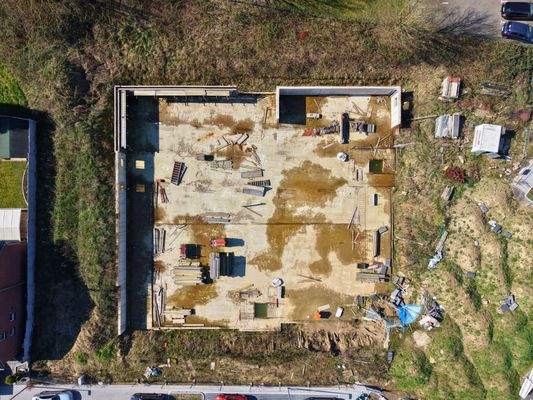 Luftaufnahme direkt von oben