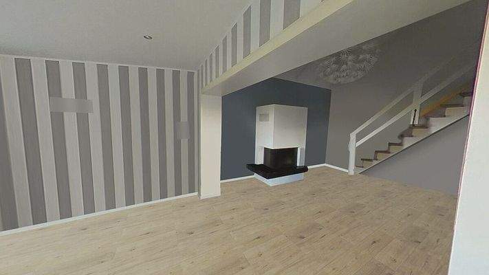 Wohnbereich mit Kamin