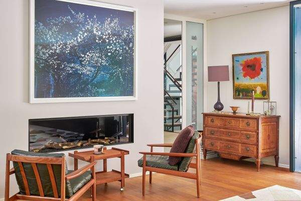 Gemütliche Kaminecke