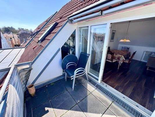 Sitzbereich auf der Loggia