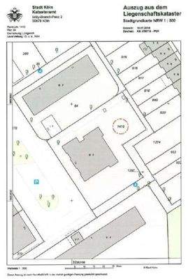 Auszug aus Liegenschaftskatast