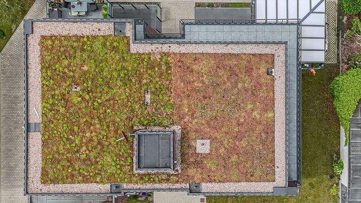 Auf der Dachterrasse können Sie dem Lauf der Sonne folgen