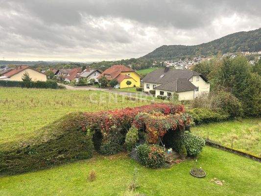 Aussicht von Terrasse und Garten