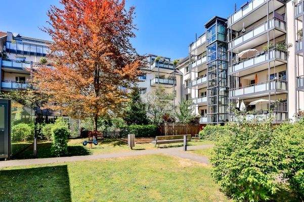 Grüner Innenhof - Appartement im Kölner
