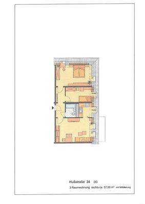 Grundriss mit Möblierung