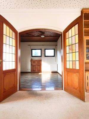 Esszimmer vom Wohnzimmer aus aufgenommen