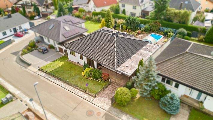 Vogelperspektive Straße