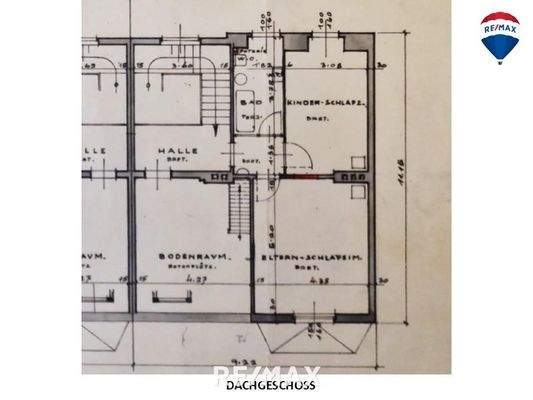 Grundriss Dachgeschoss
