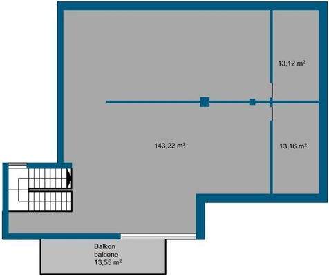 Grundriss 3. Stock (Dachgeschoss)