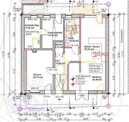 Ebene I :   ERDGESCHOSS, barrierefrei mit Terrasse
