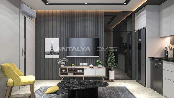 Flats with Parking Lot and Smart Home System in Antalya