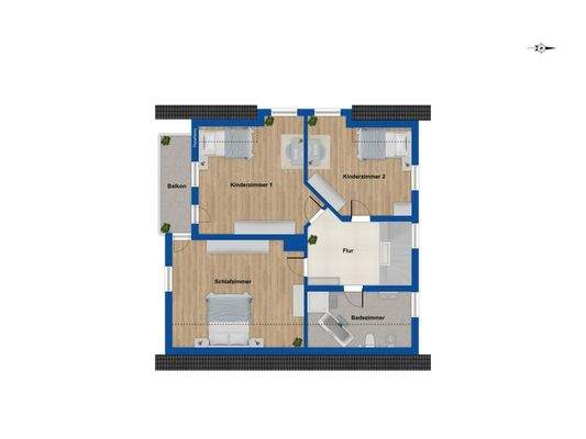 Grundriss Obergeschoss