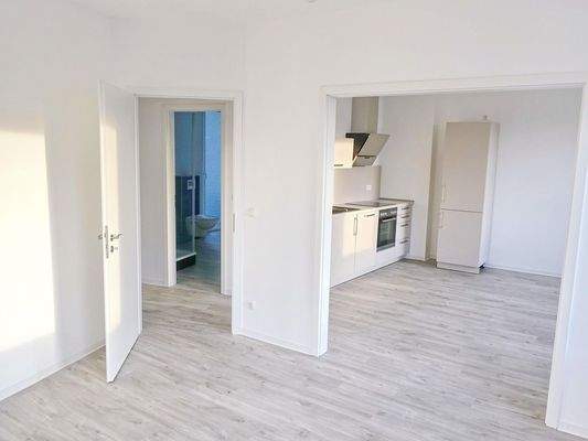 Wohnzimmer und Essküche