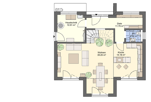 Hausbeispiel SV Exklusiv 157 Erdgeschoss